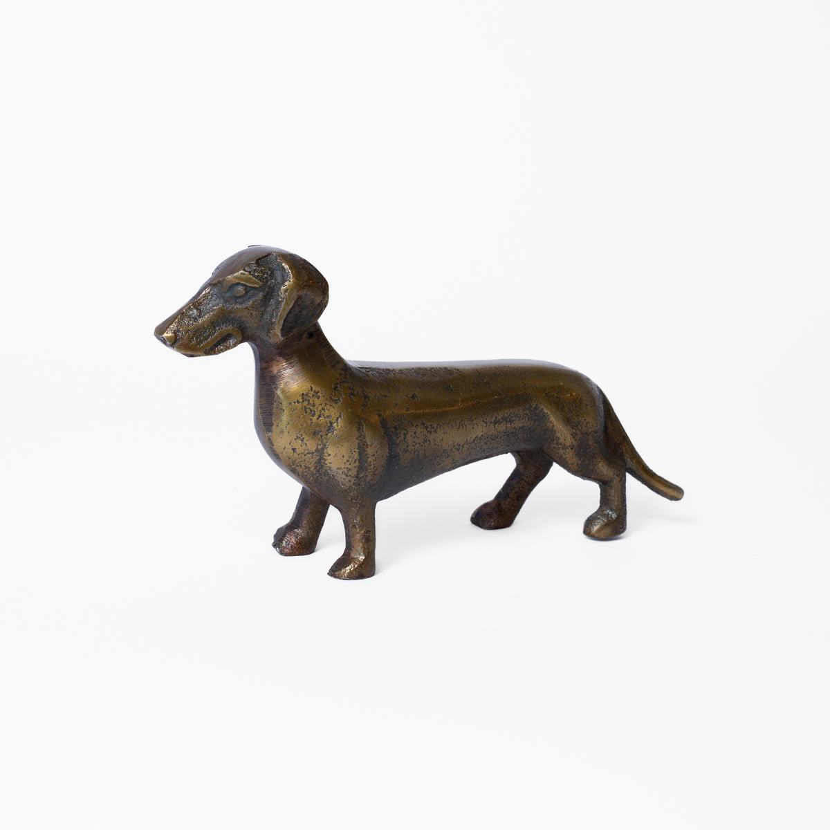 Bonnie Brass Dachshund Figurine Stoffer Home