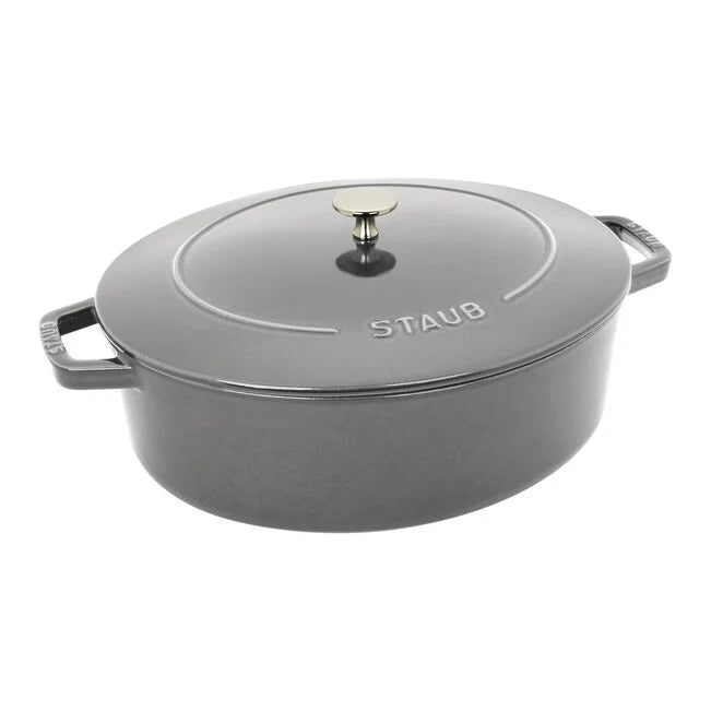 STAUB Cast Iron Shallow Oval Dutch Oven – Stoffer Home