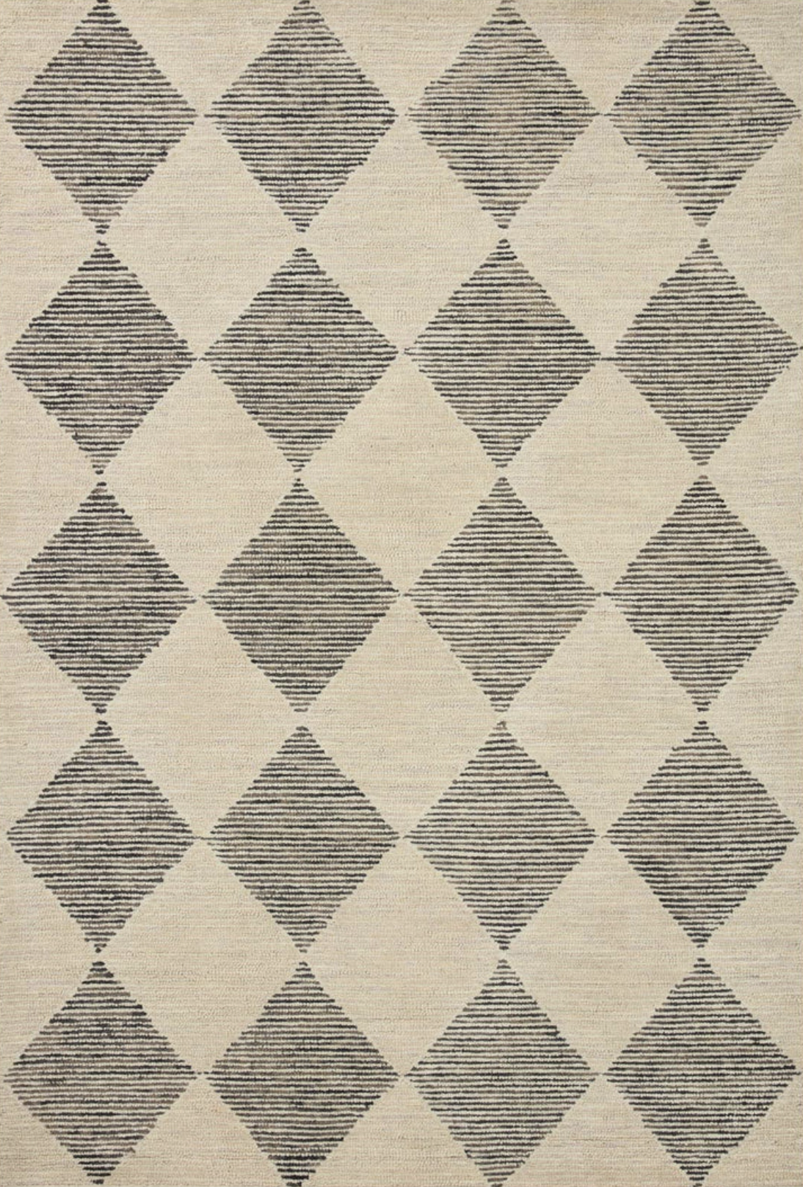 Chris Loves Julia x Loloi Francis Beige / Charcoal FRA-01