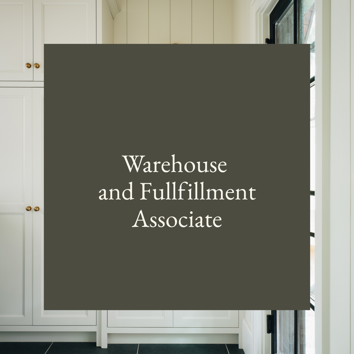 Warehouse and Fulfillment Associate