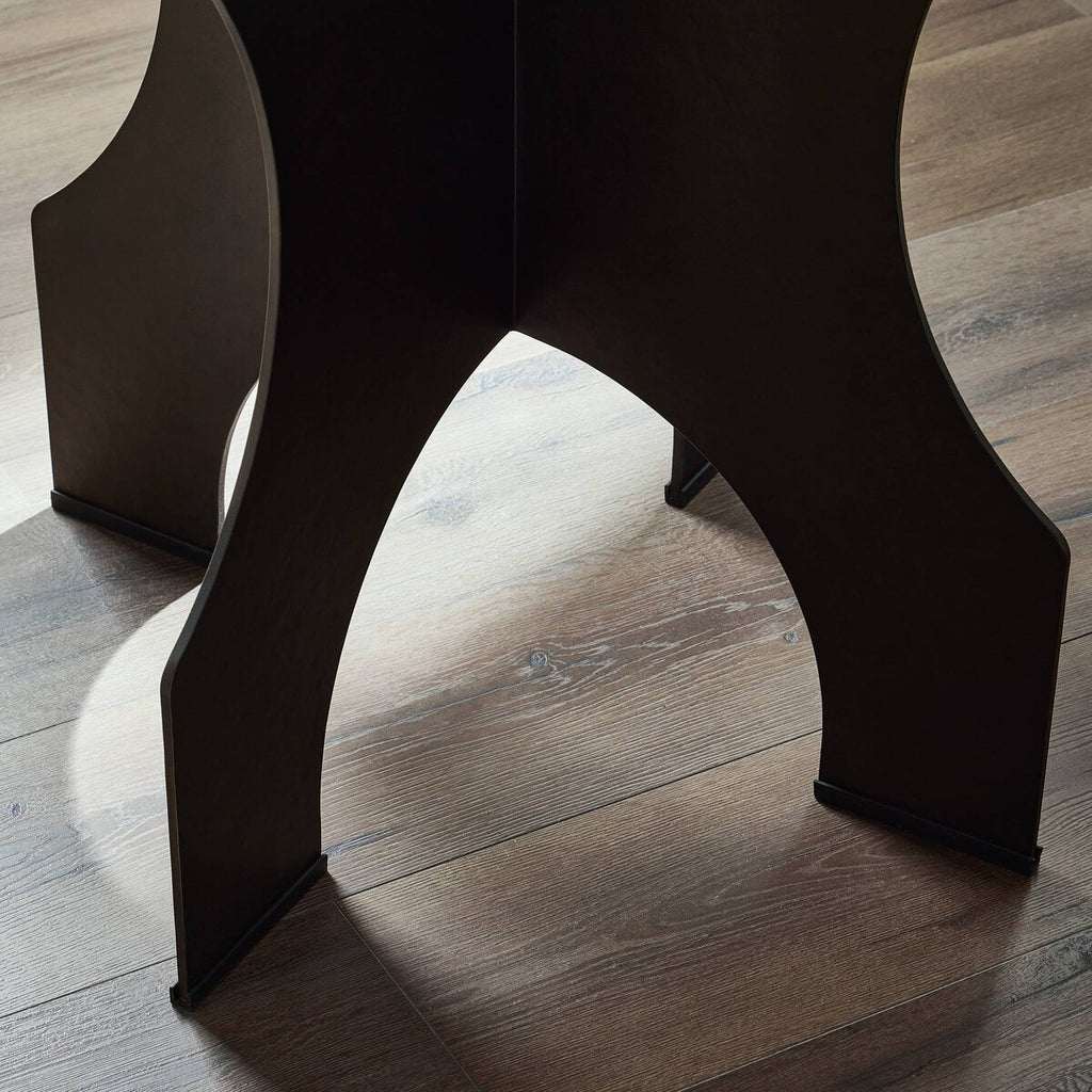 Round Iron Side Table