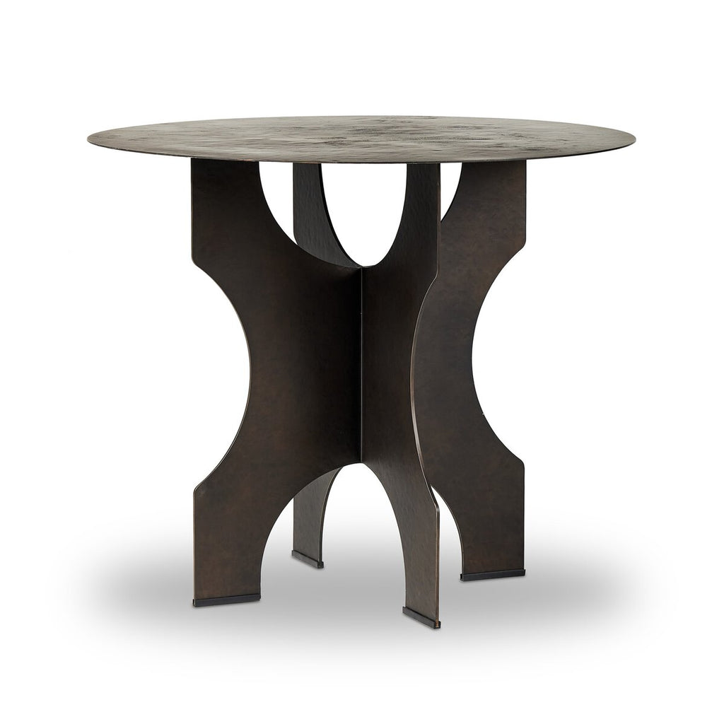 Round Iron Side Table