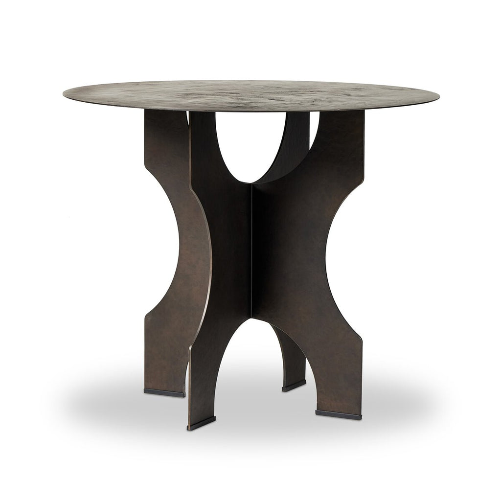 Round Iron Side Table