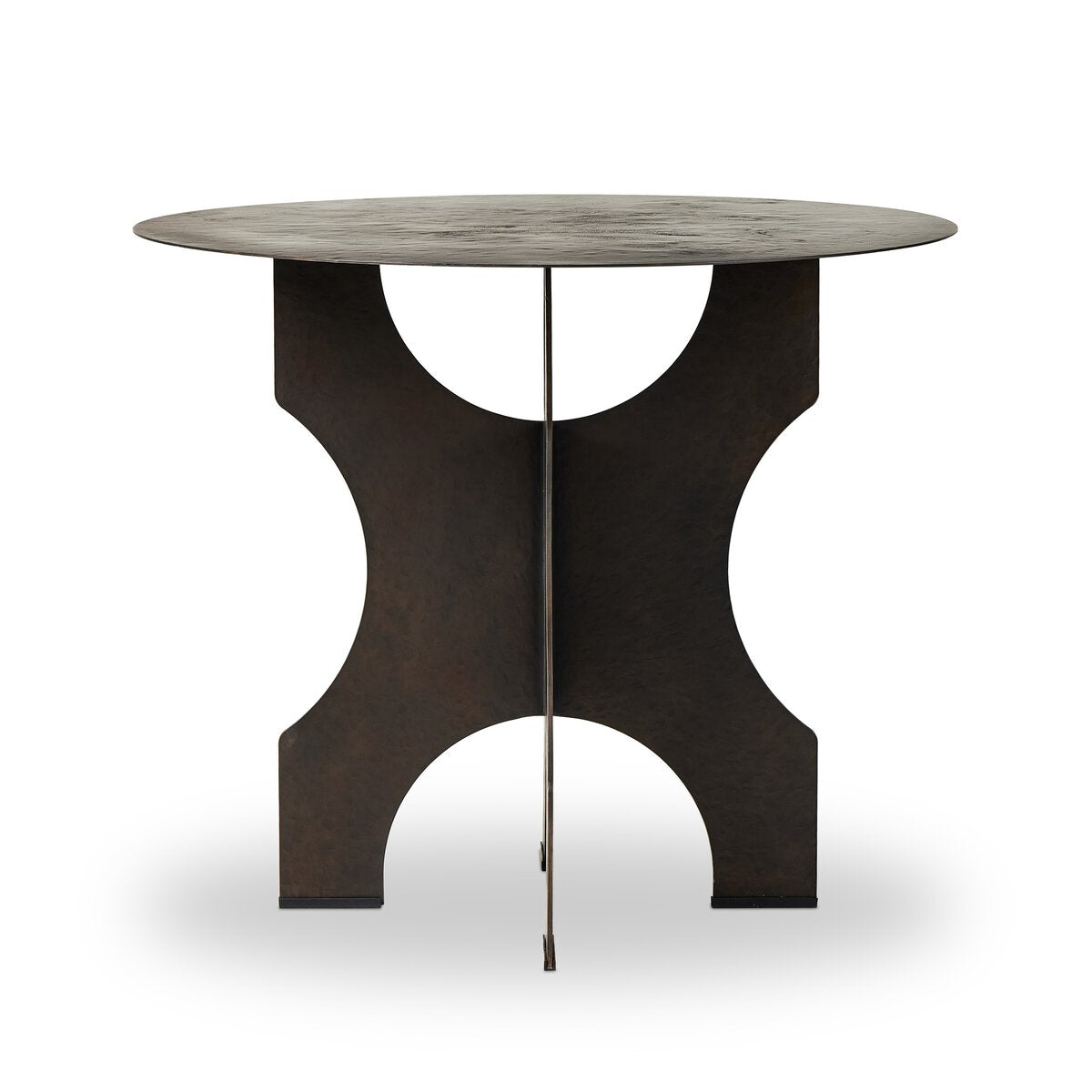 Round Iron Side Table