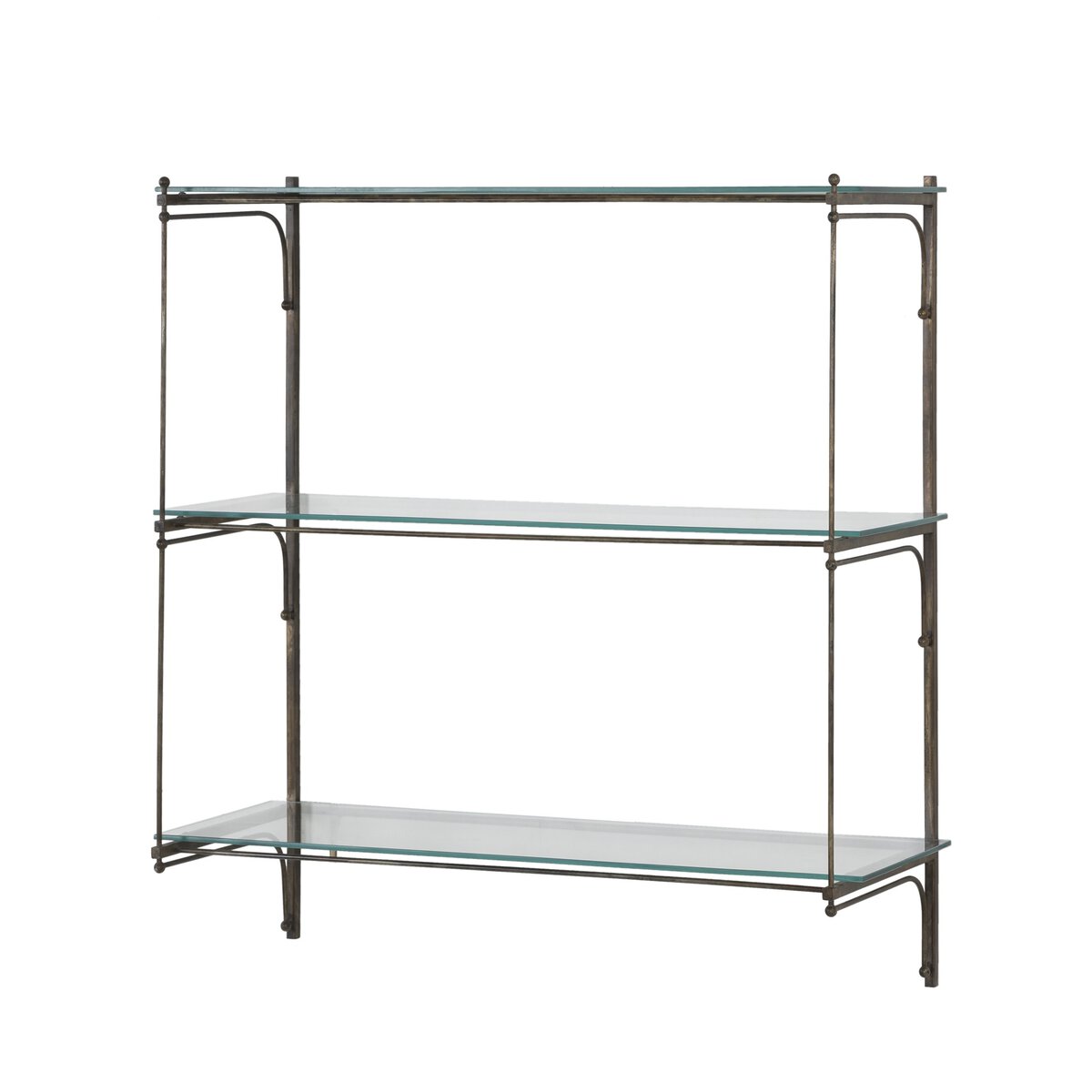 Lily Brushed Iron Shelves