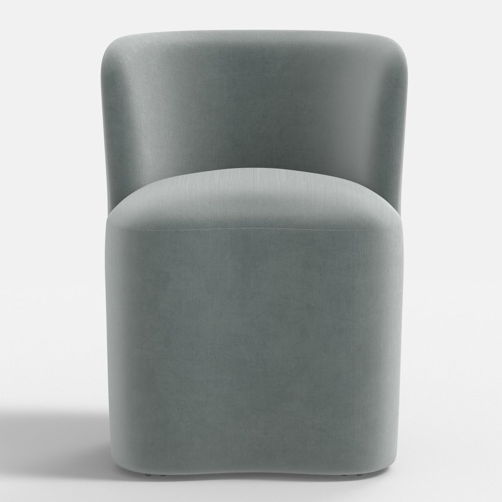 Gail Dining Chair in Performance Velvet in Lichen