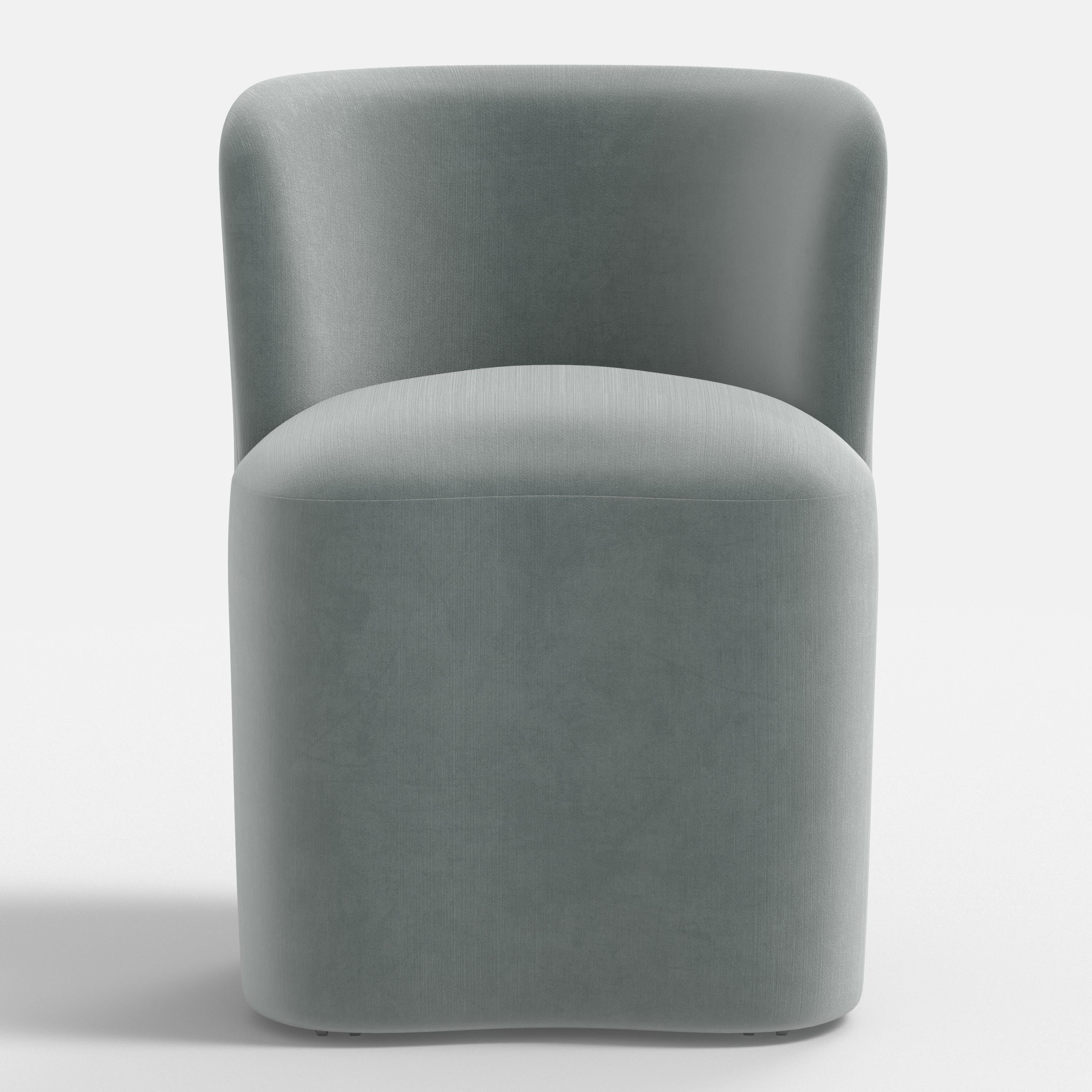 Gail Dining Chair in Performance Velvet in Lichen