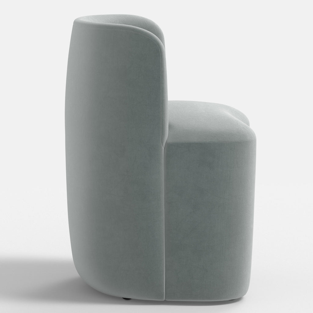 Gail Dining Chair in Performance Velvet in Lichen