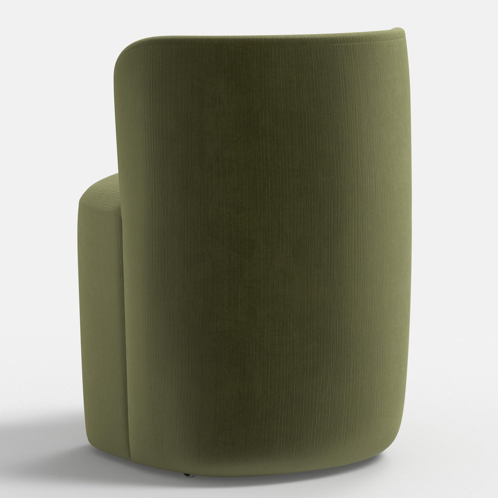 Gail Dining Chair in Performance Velvet in Moss
