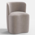 Gail Dining Chair in Performance Velvet in Steel