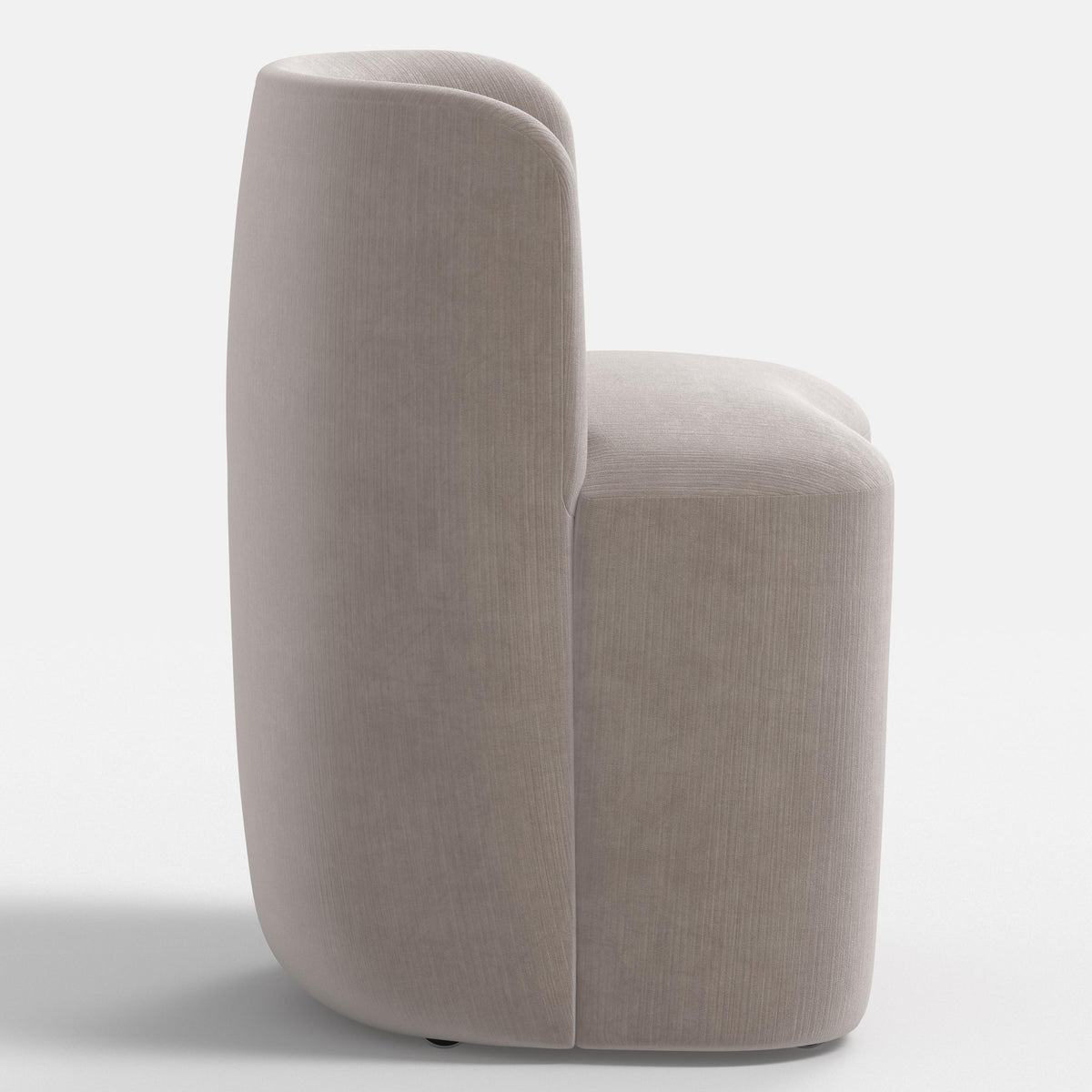 Gail Dining Chair in Performance Velvet in Steel