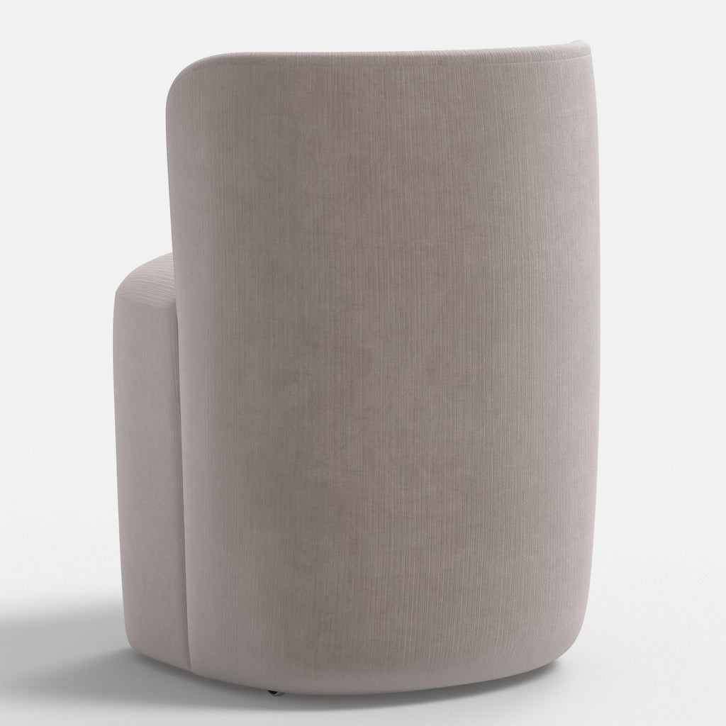 Gail Dining Chair in Performance Velvet in Steel