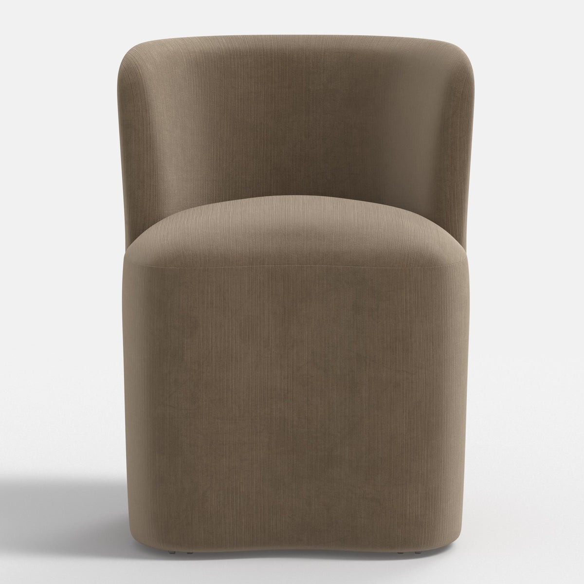 Gail Dining Chair in Performance Velvet in Walnut