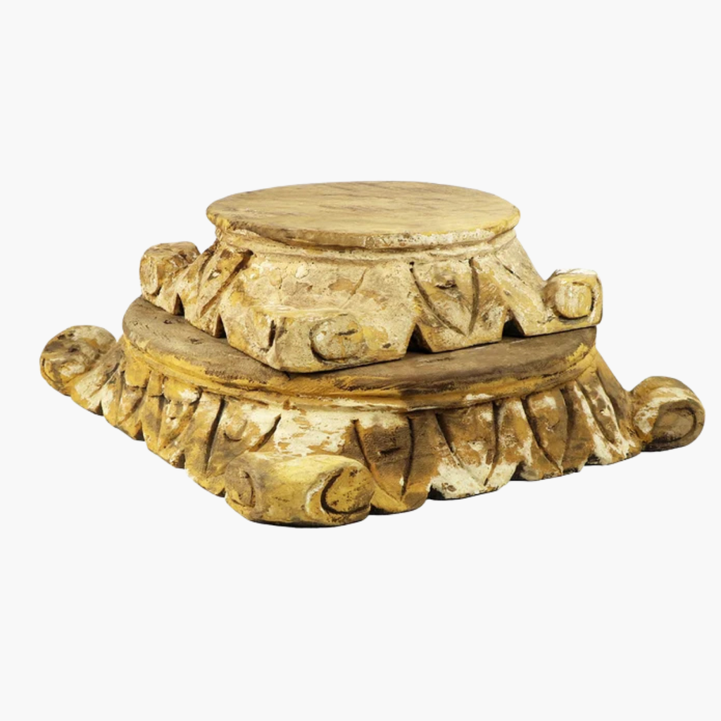 Corinthian Carved Pillar Base