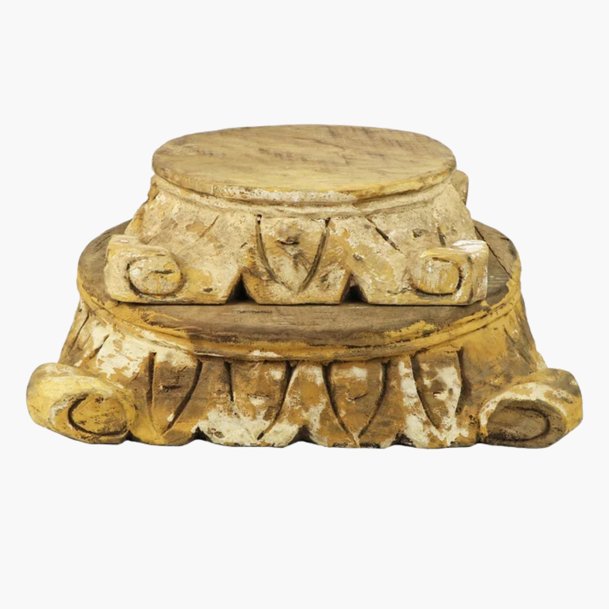 Corinthian Carved Pillar Base