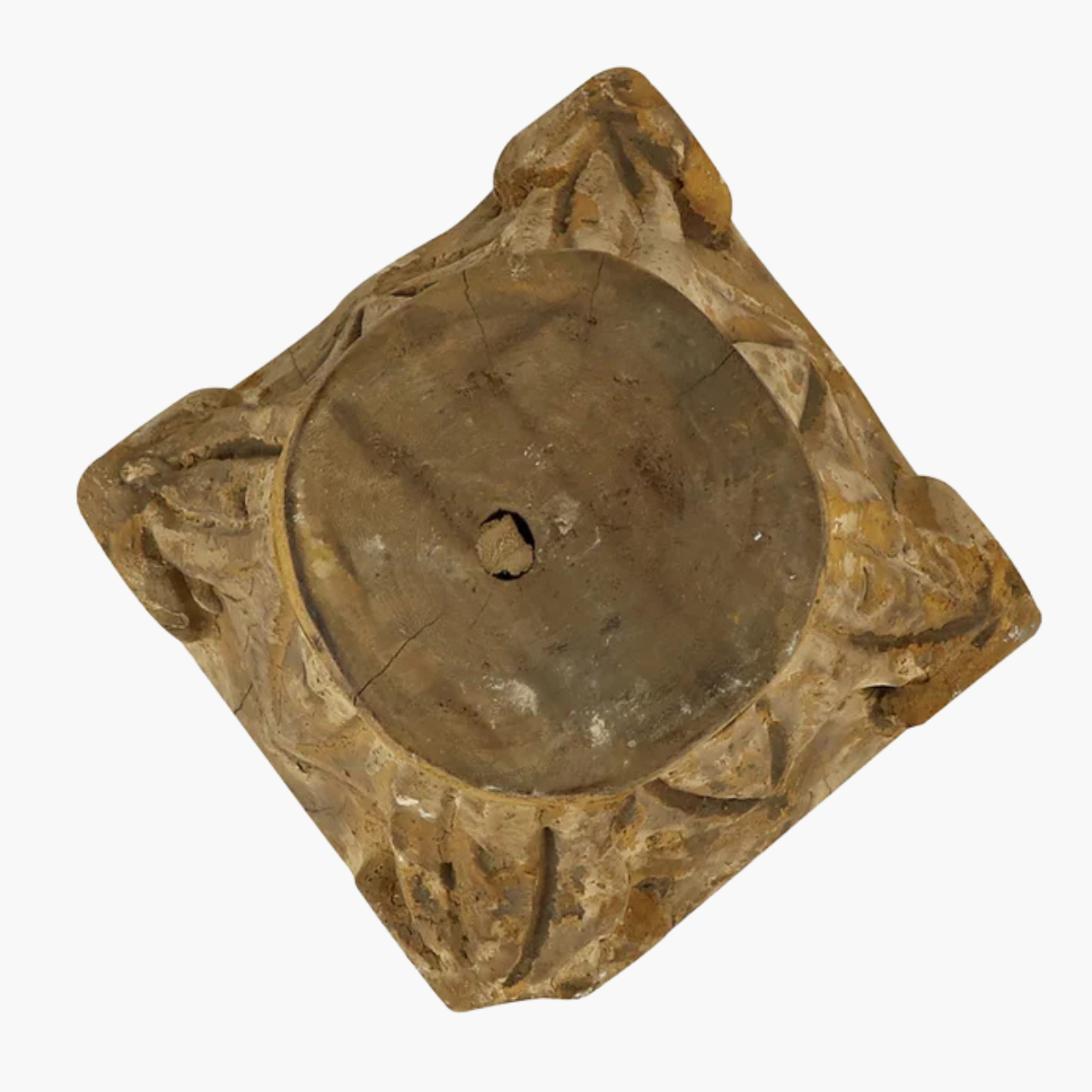 Corinthian Carved Pillar Base