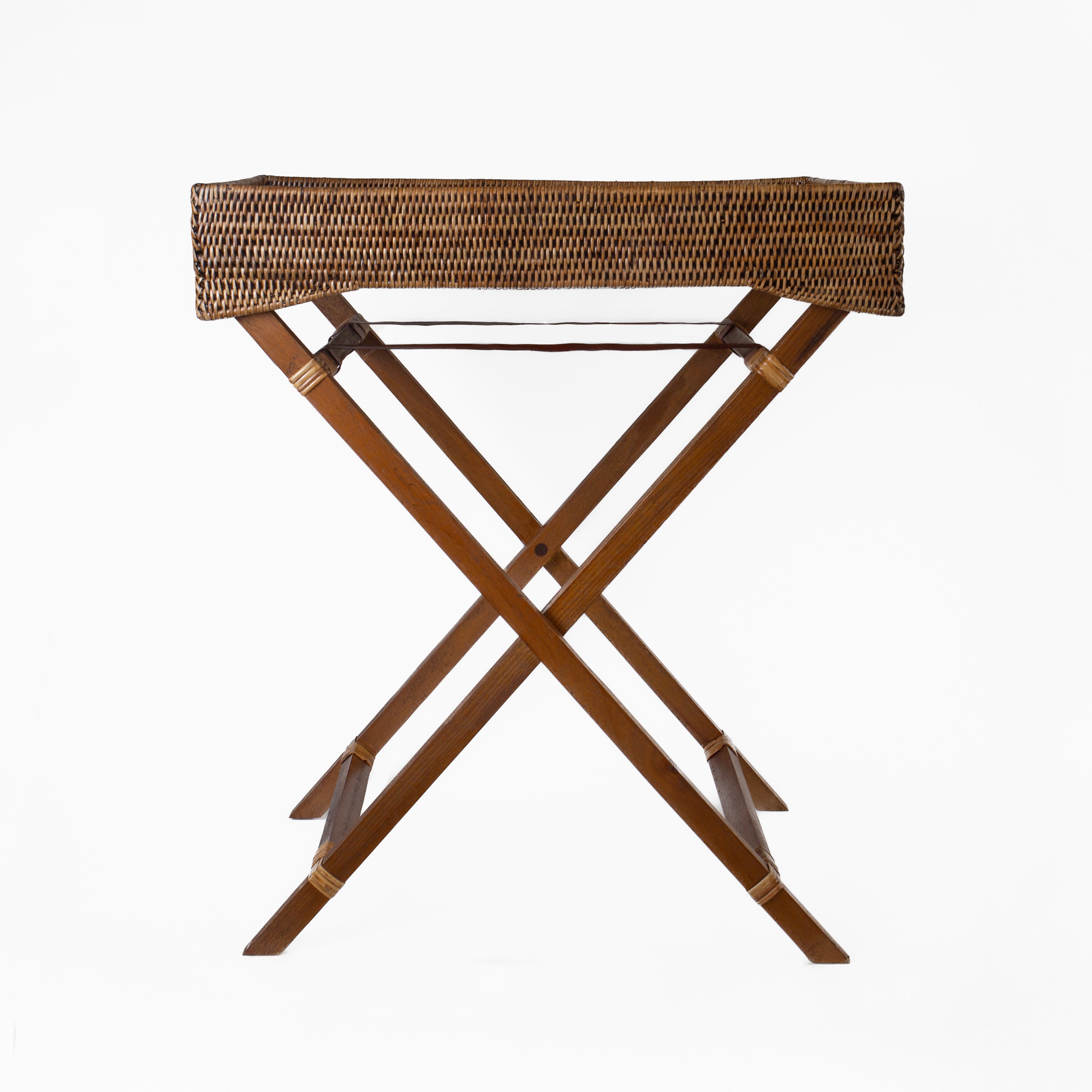 Burma Rattan Butler Tray Table