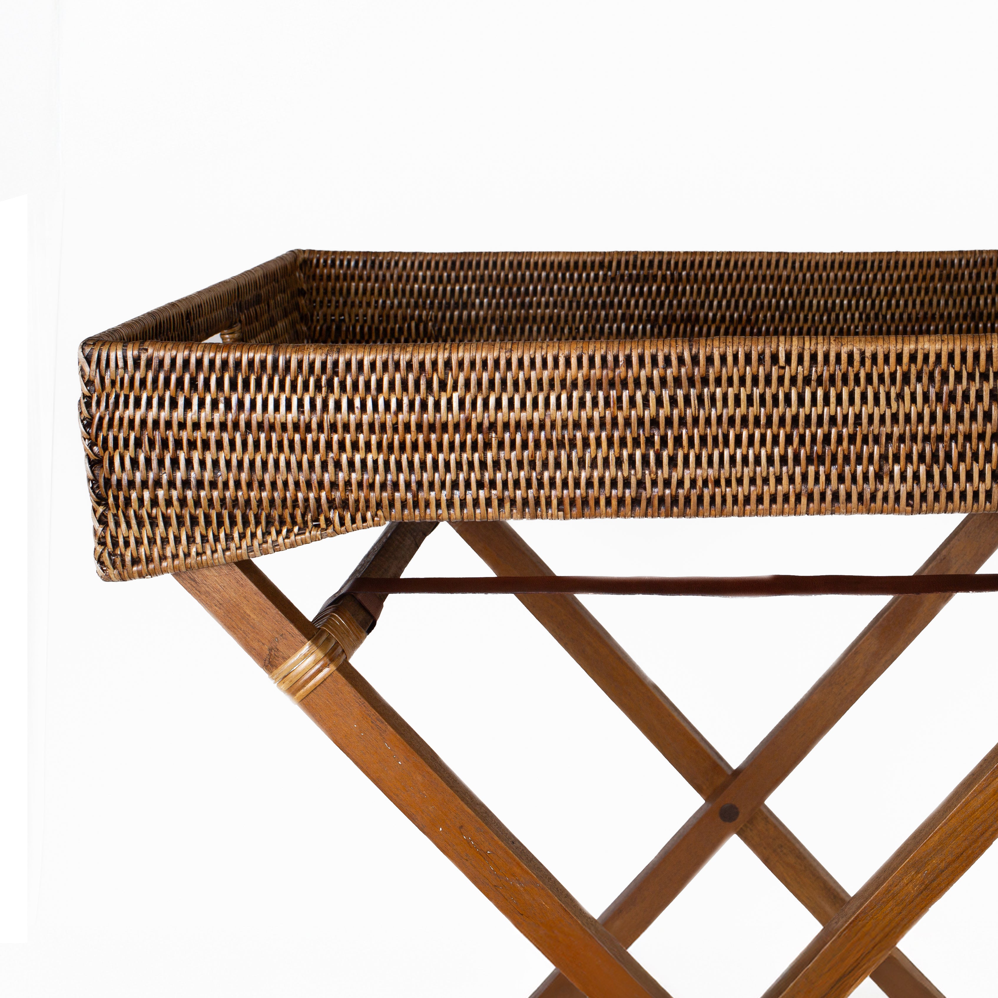 Burma Rattan Butler Tray Table