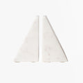 White Marble Bookends