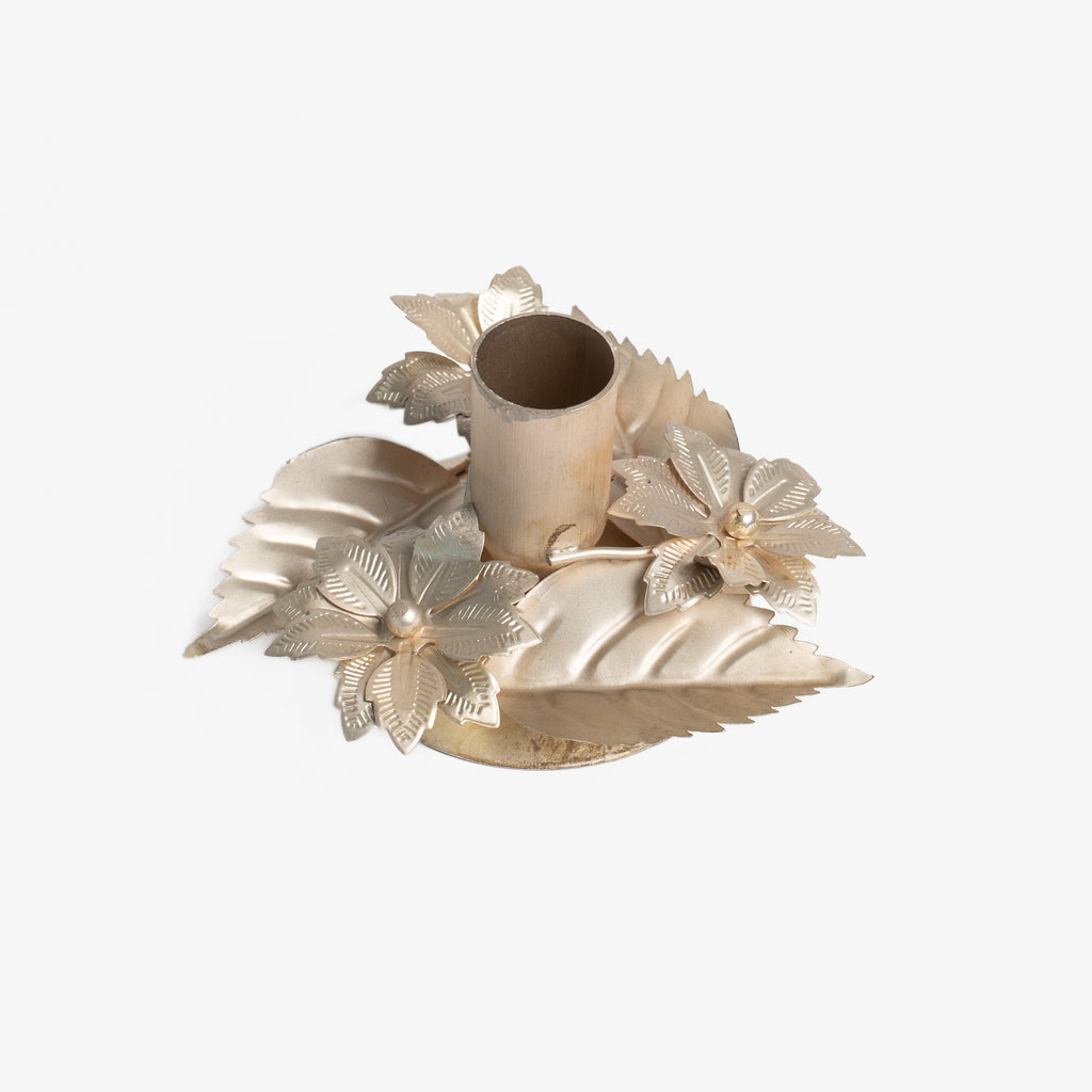 Poinsettia Taper Candle Holder