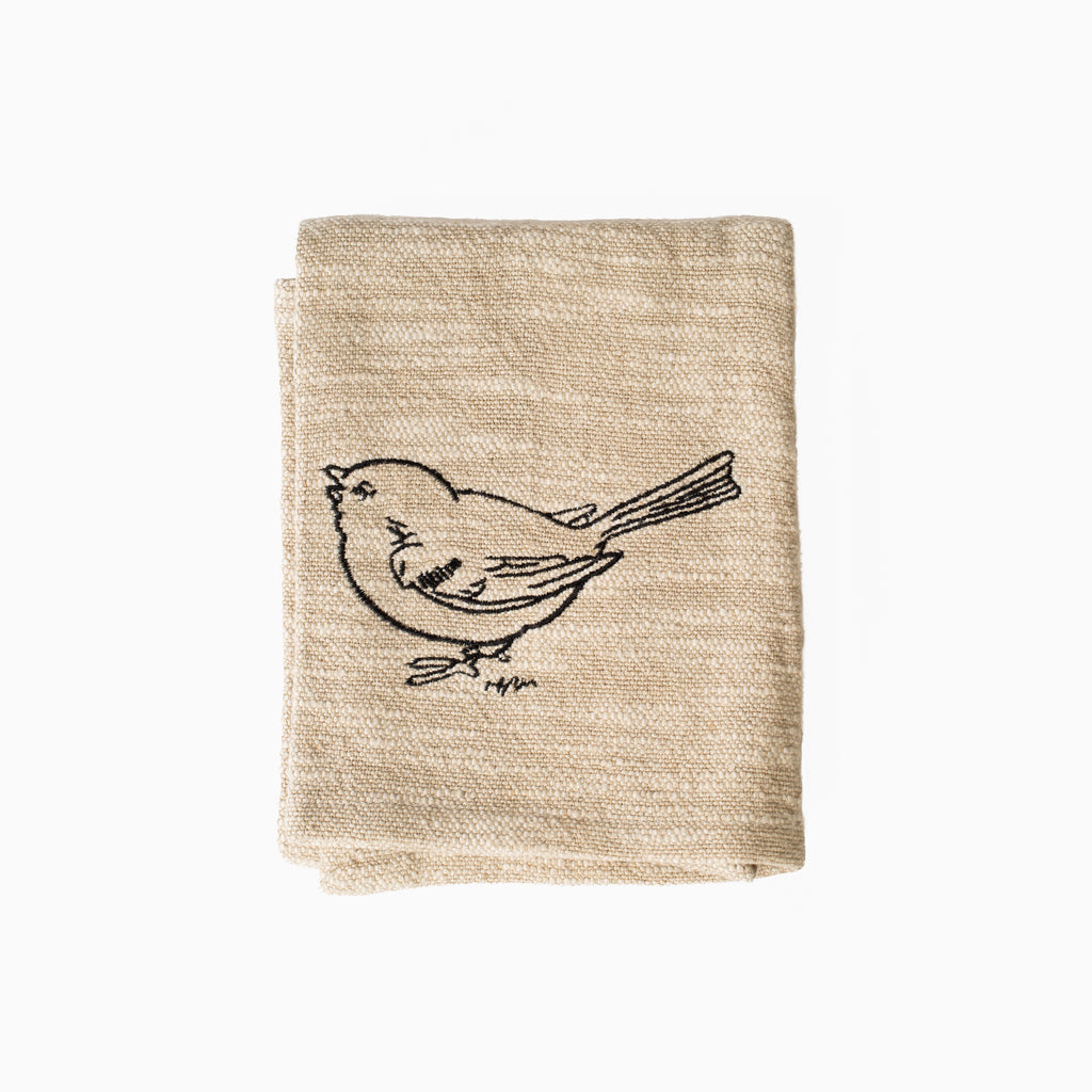 Embroidered Tea Towel