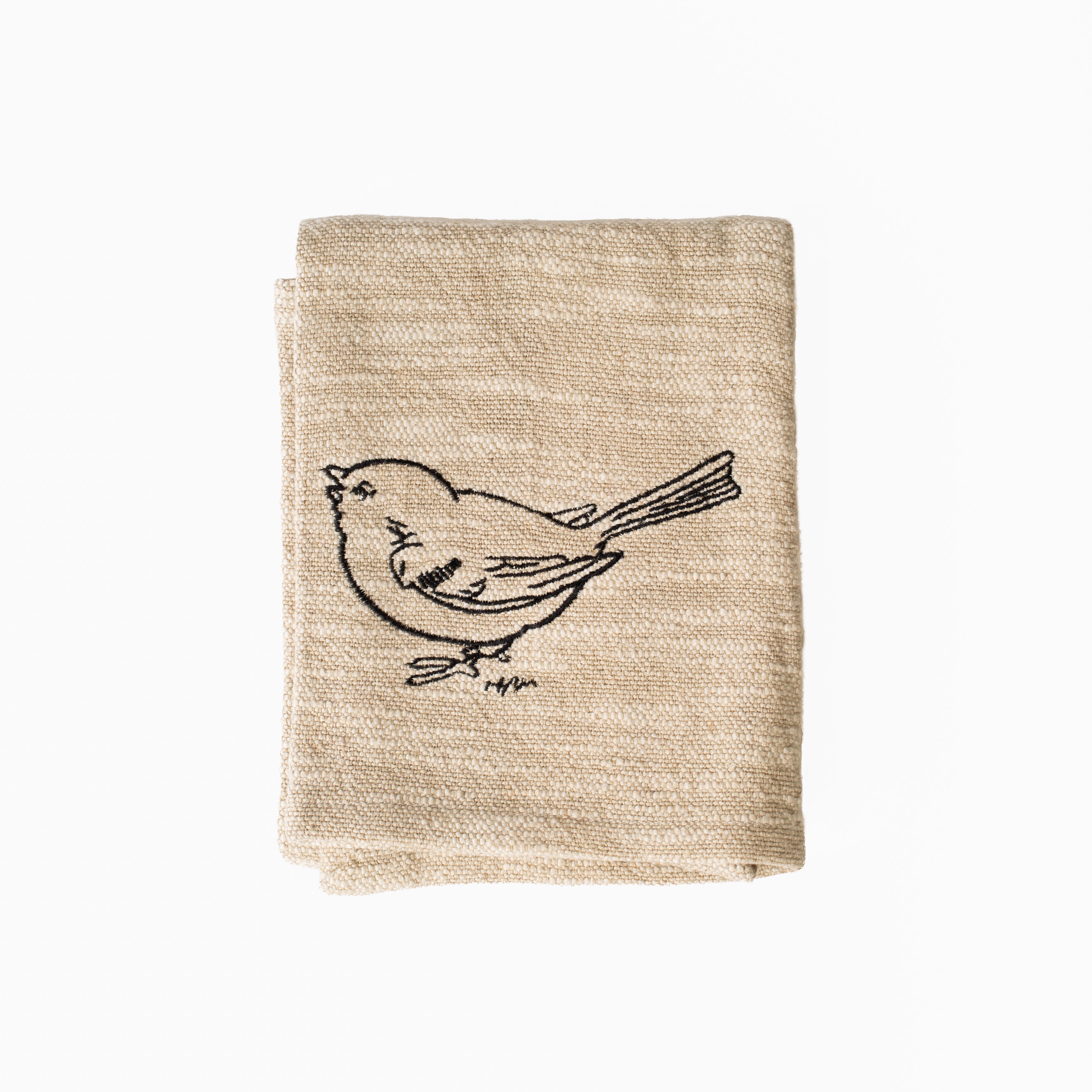 Embroidered Tea Towel