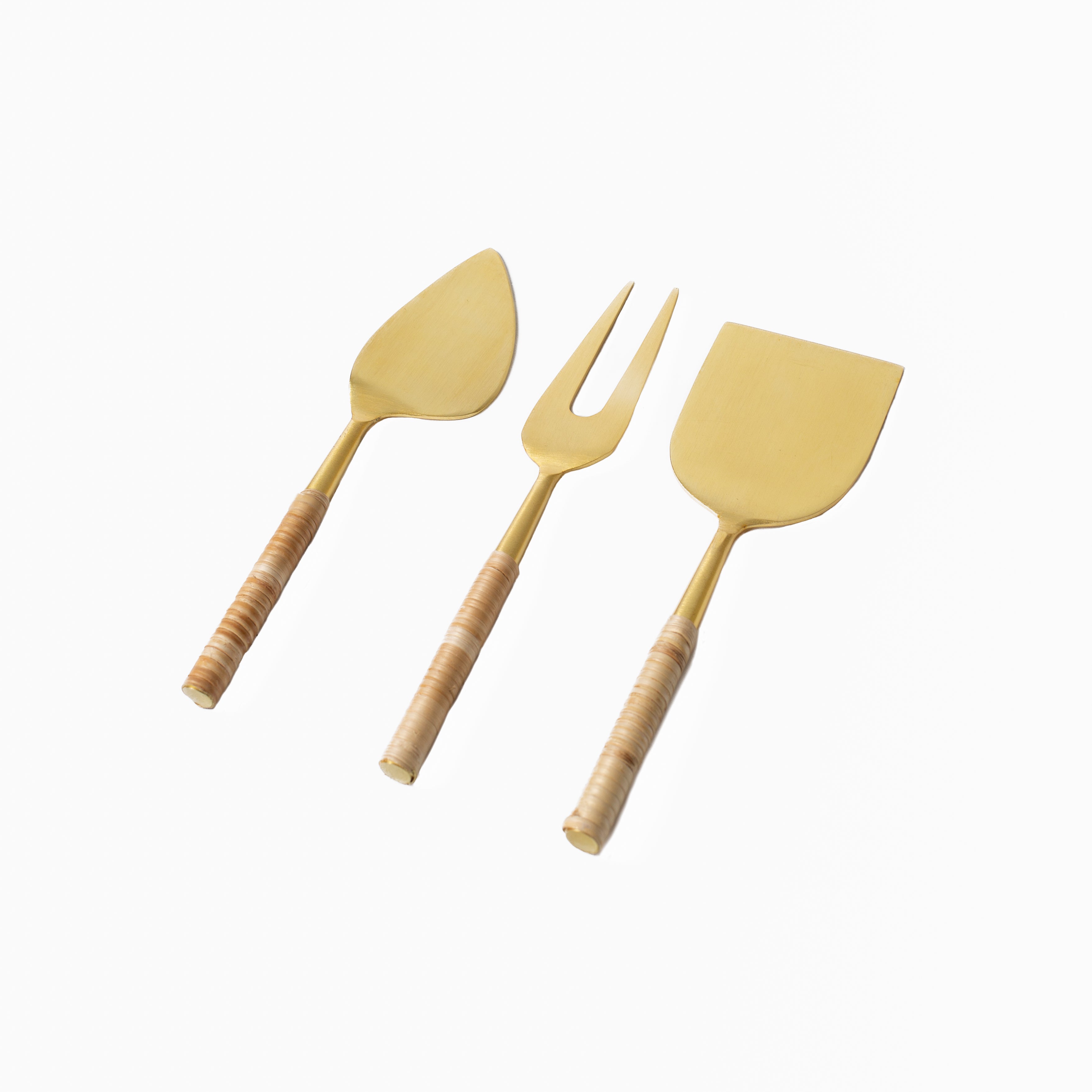Rattan Cheese Knife Set