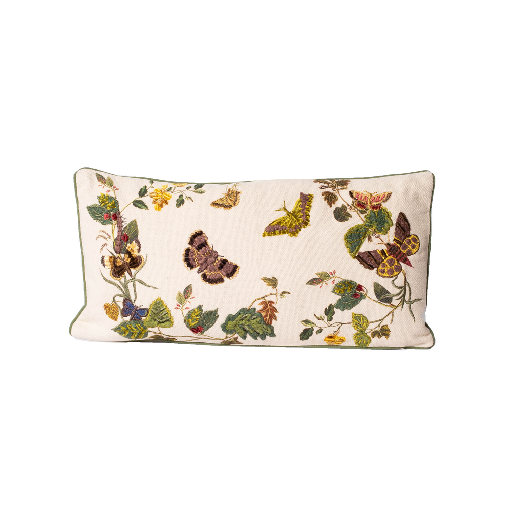 Cotton Pillow with Embroidery