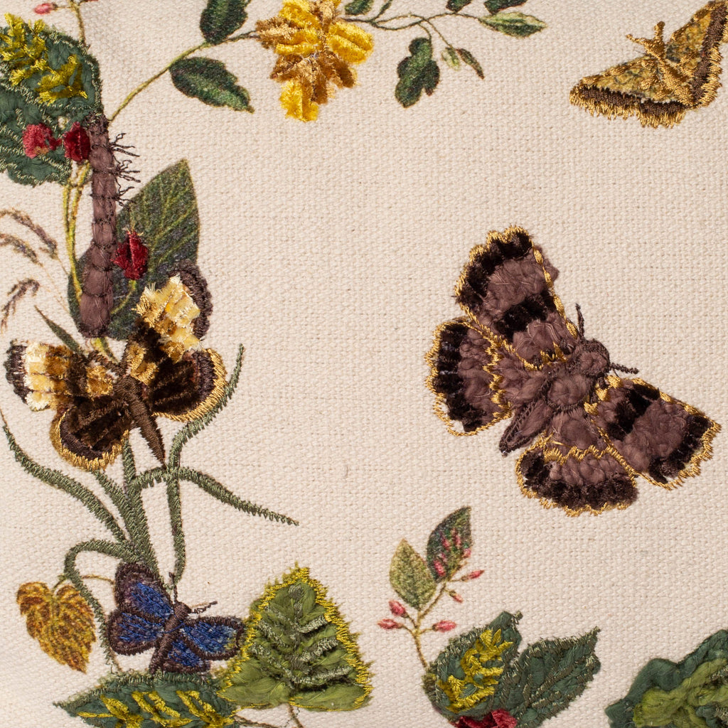 Cotton Pillow with Embroidery