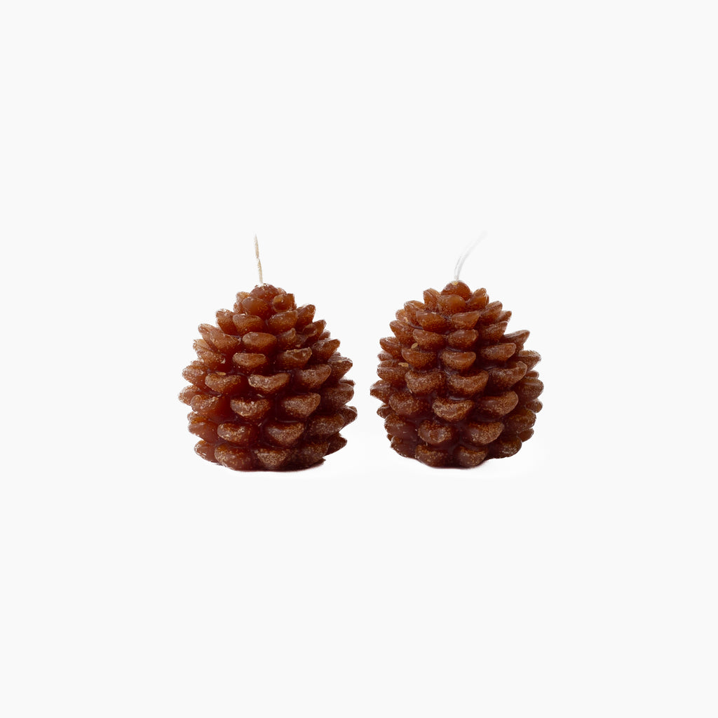 Pinecone Tea Light Set