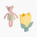 Plush Animal with Flower Pocket