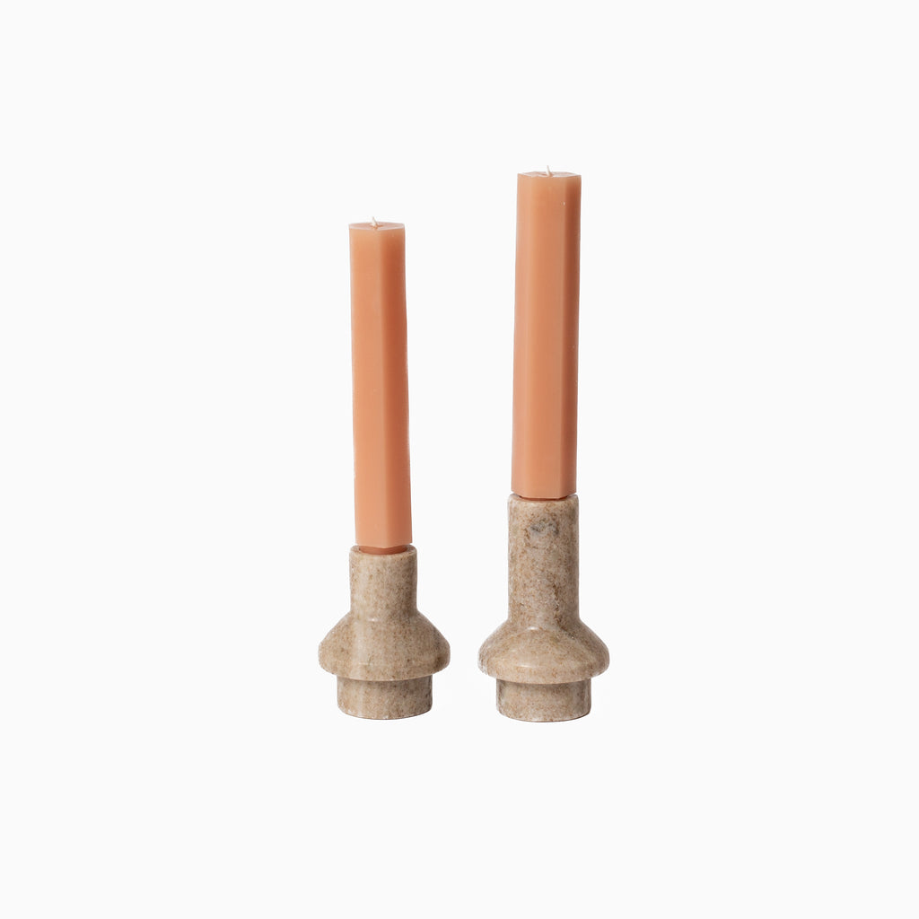 Petal Geometric Taper Candle Set