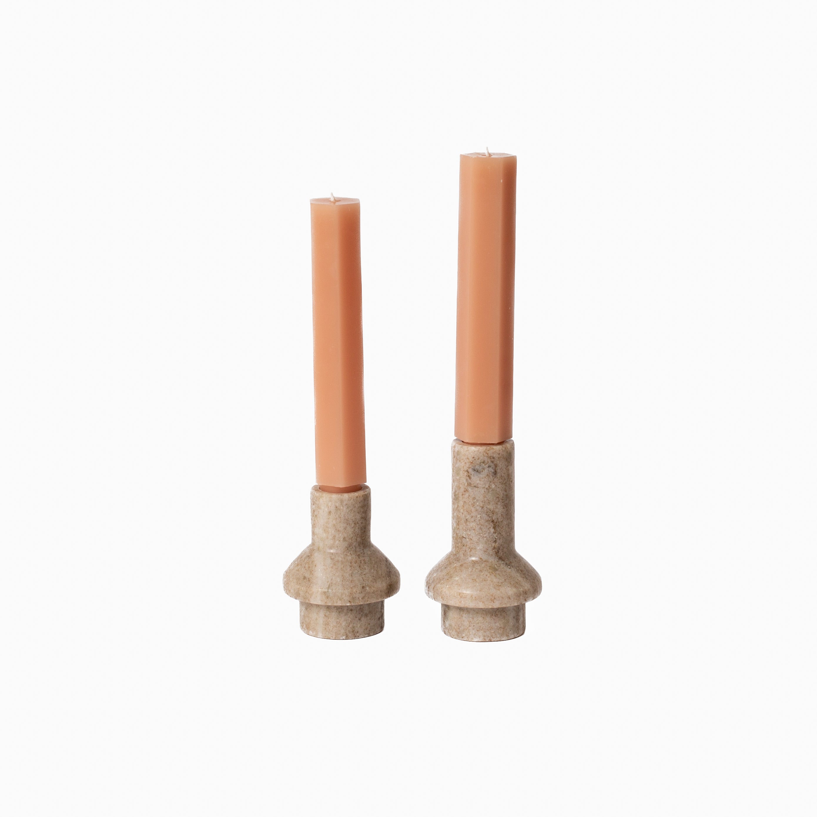 Petal Geometric Taper Candle Set
