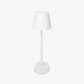 White Scalloped LED Table Lamp