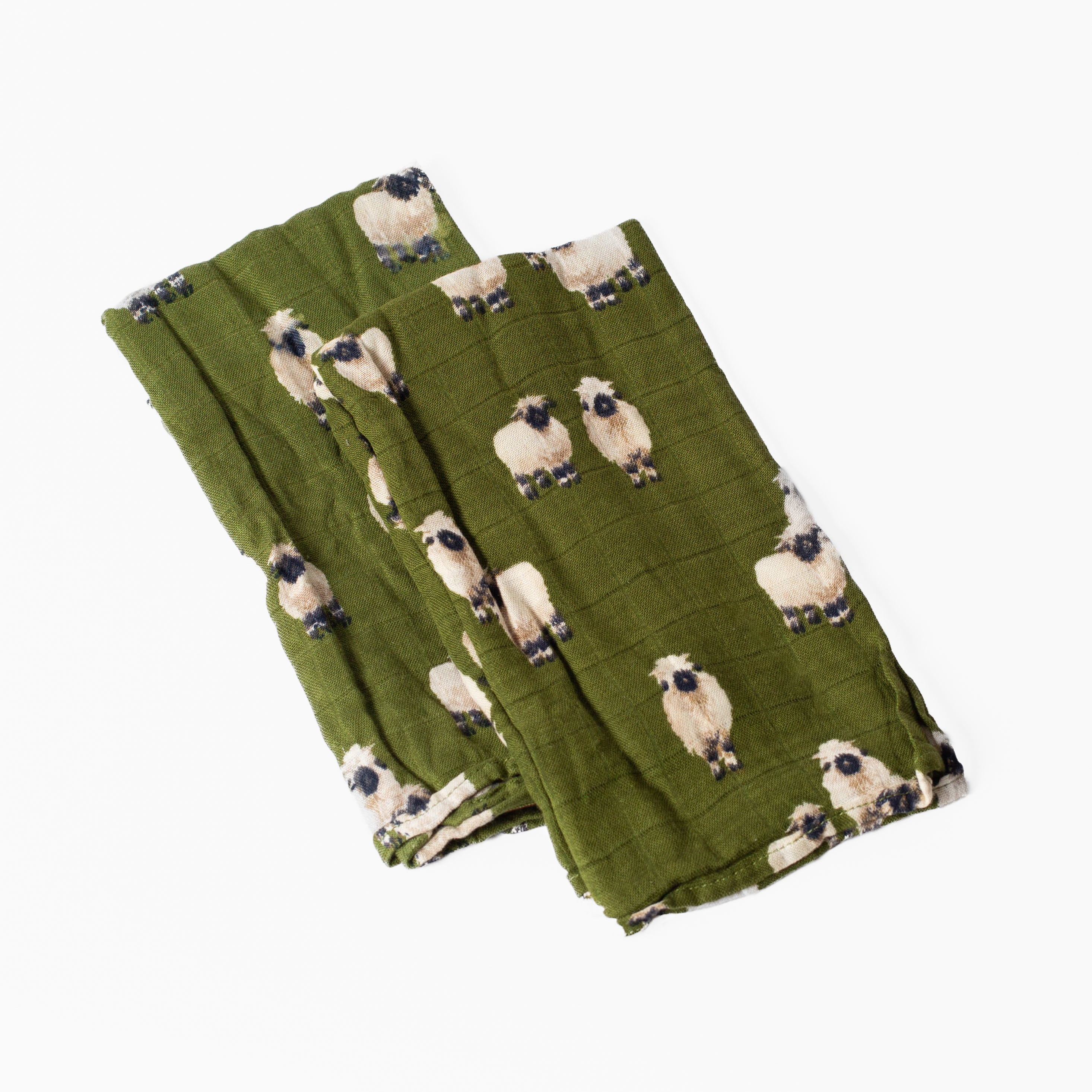 Sheep Bamboo Burp Cloths Set