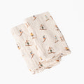 Organic Burp Cloths Natural Vintage Ski