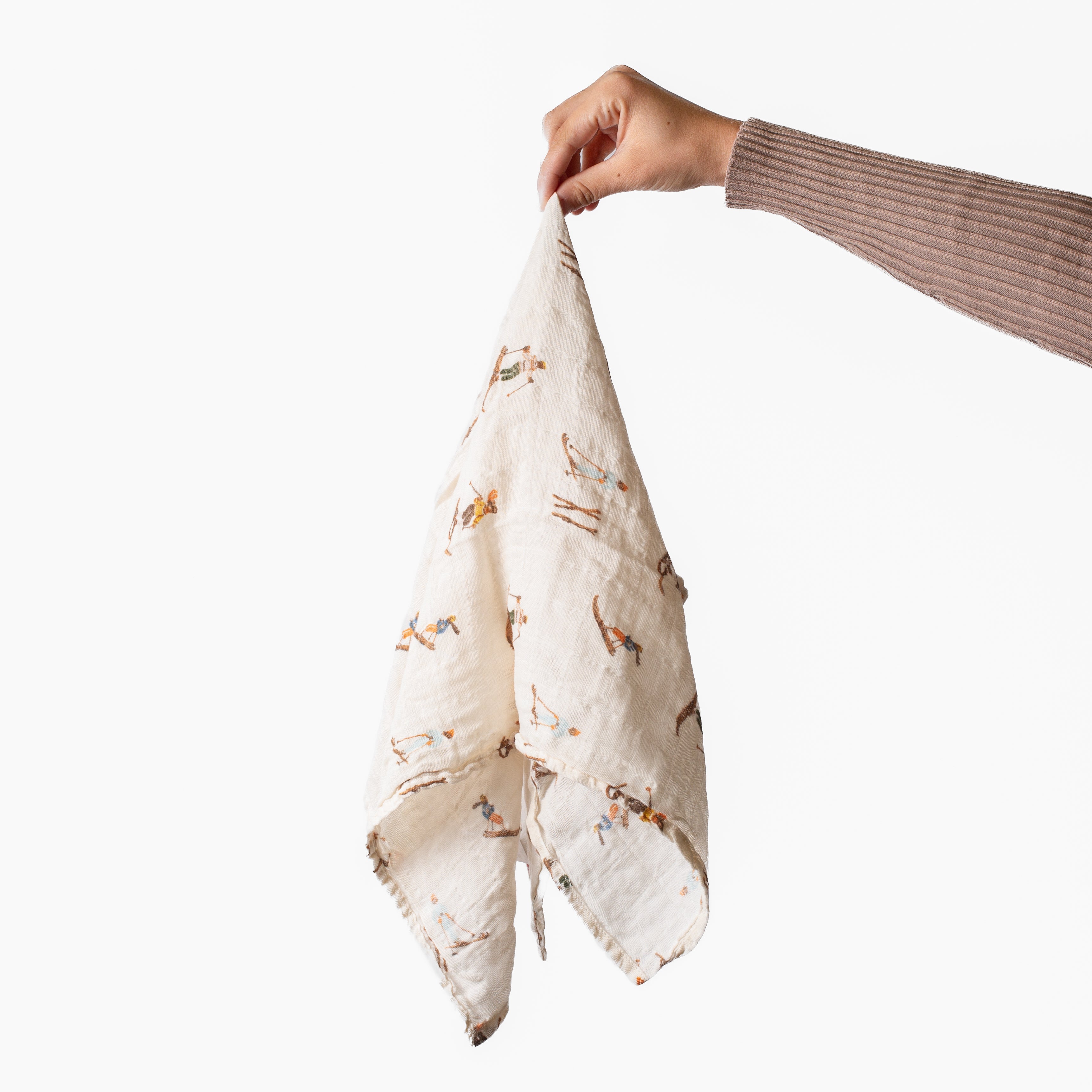 Organic Burp Cloths Natural Vintage Ski