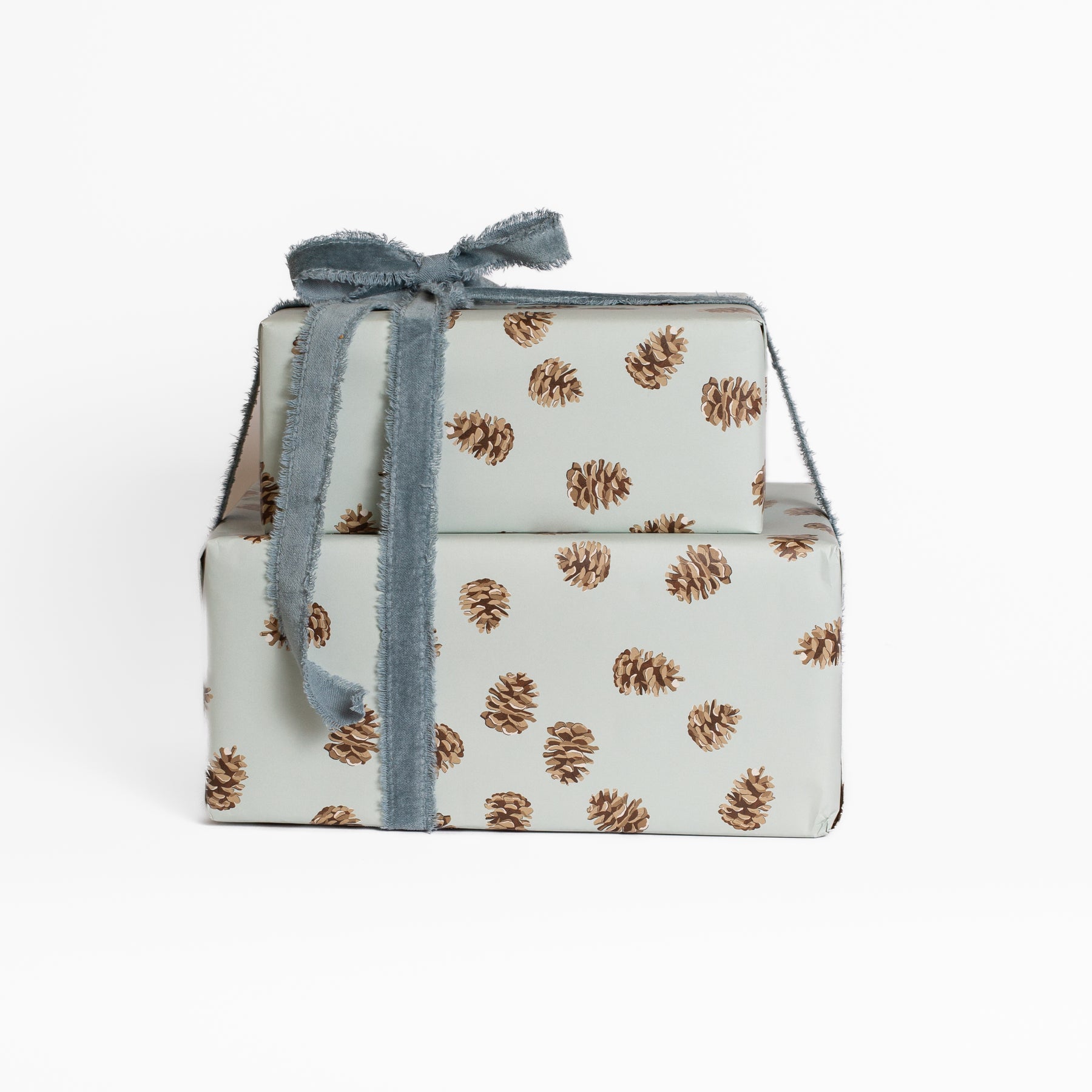 Pinecone Holiday Gift Wrap