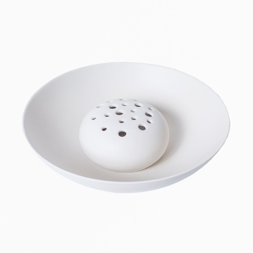 Bloom Ceramic Flower Frog Bowl