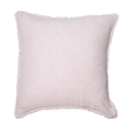 Rose Quartz Fringe Linen Pillow Cover