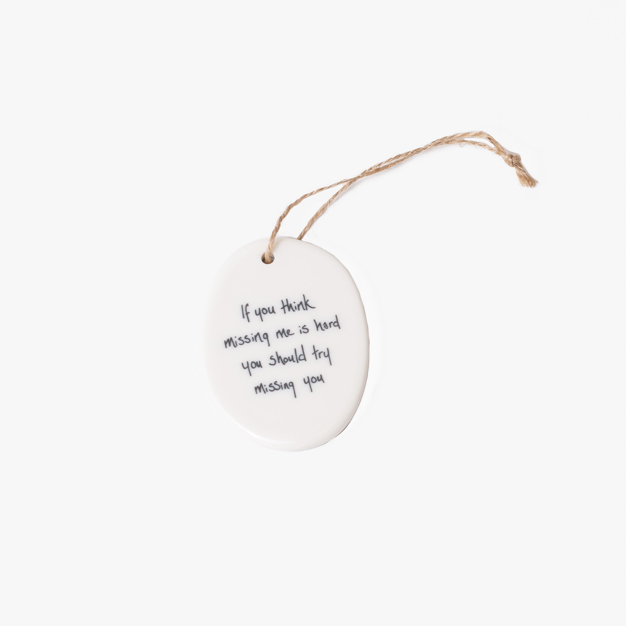 Oval Sentiment Ornaments