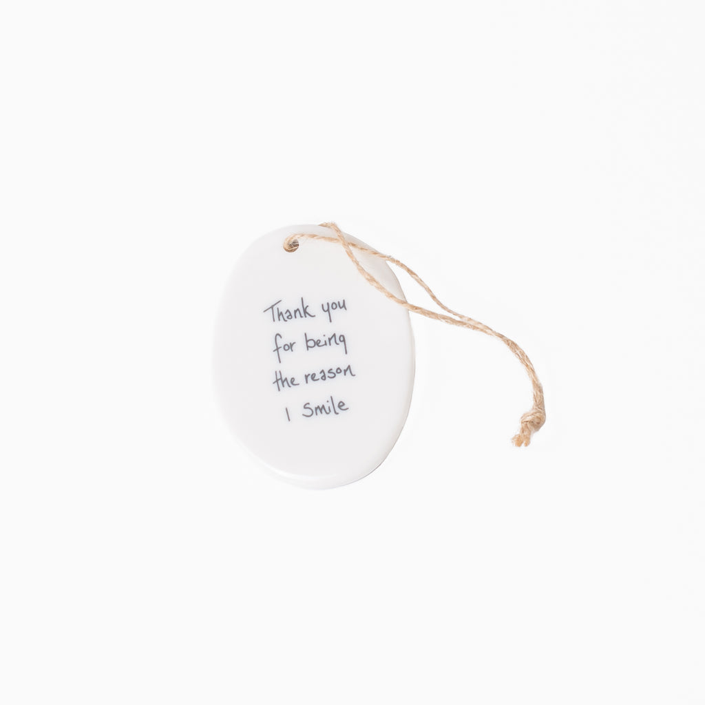Oval Sentiment Ornaments