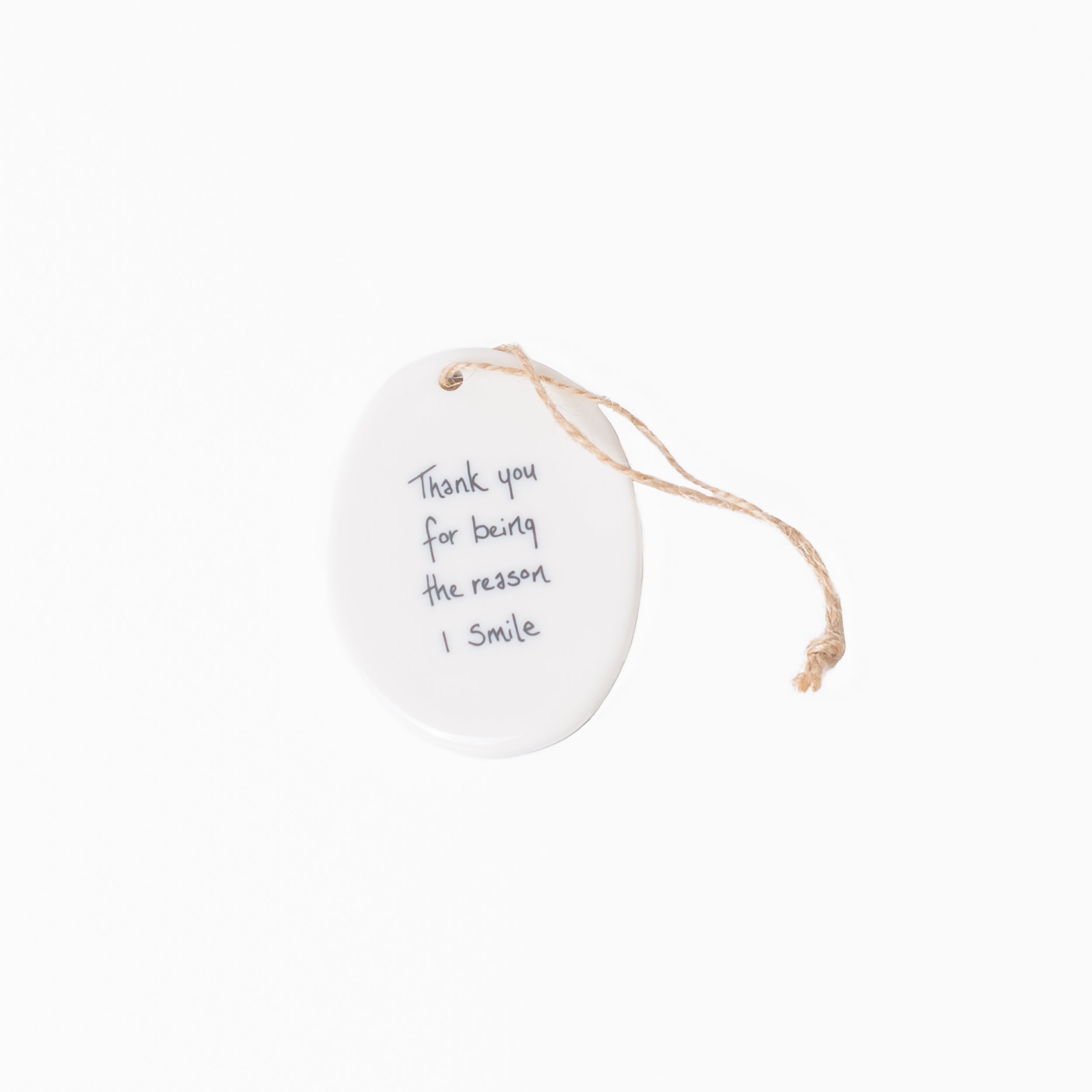 Oval Sentiment Ornaments