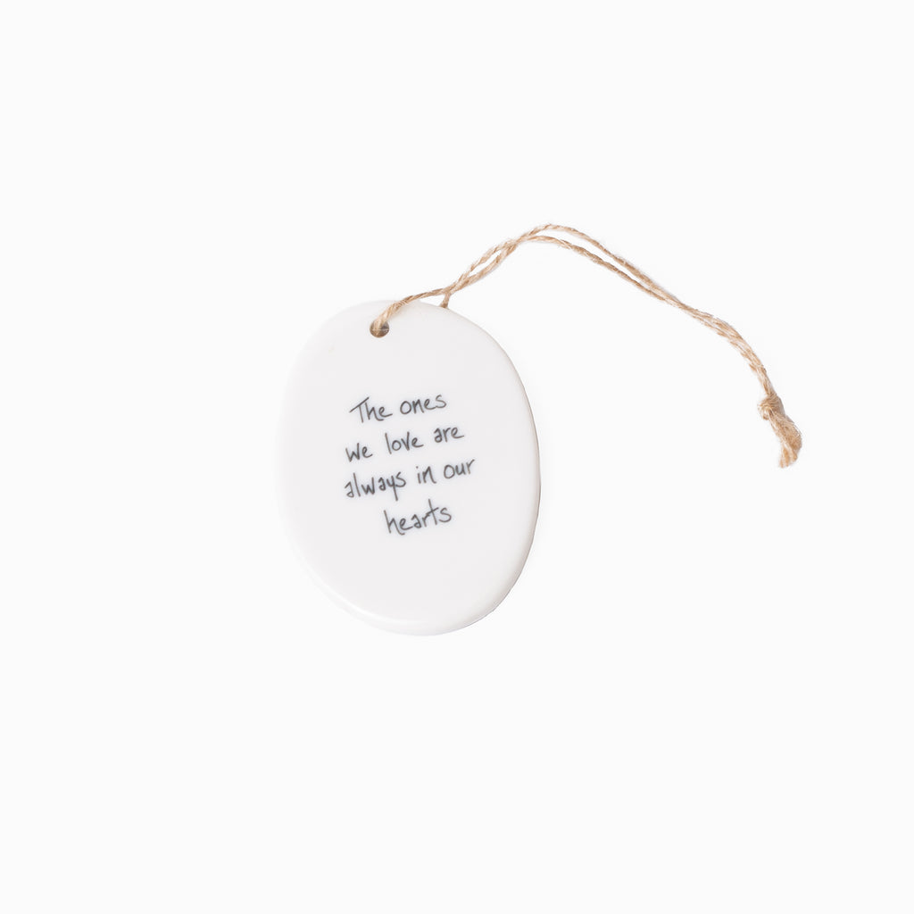 Oval Sentiment Ornaments