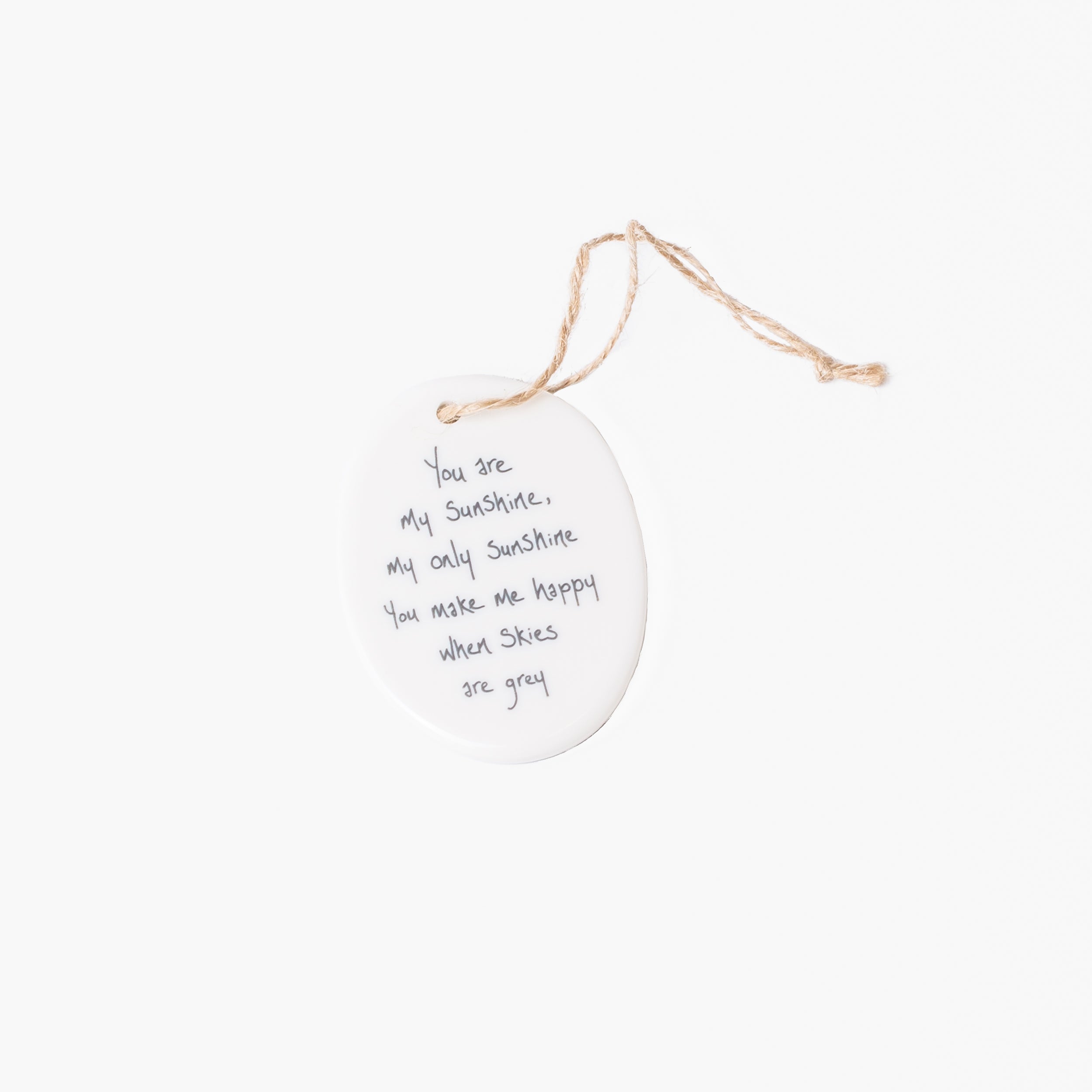 Oval Sentiment Ornaments