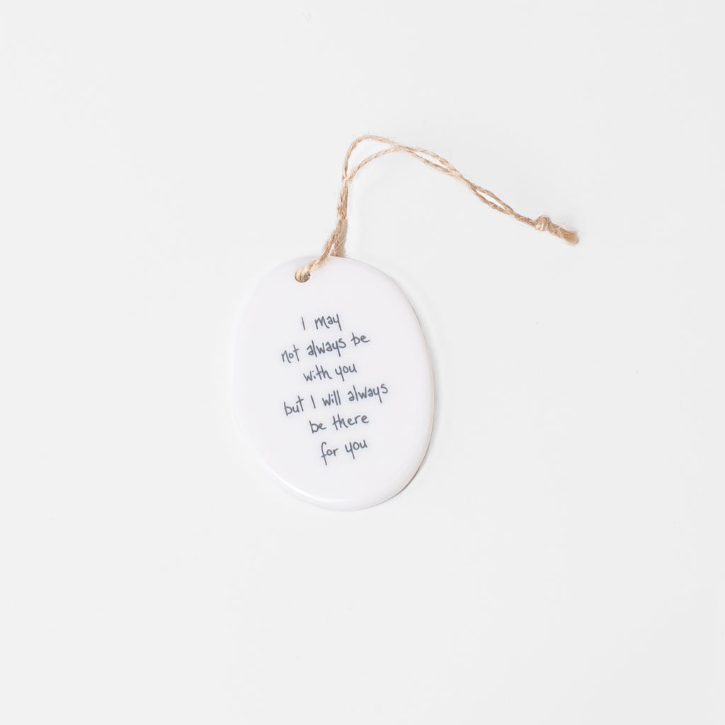 Oval Sentiment Ornaments