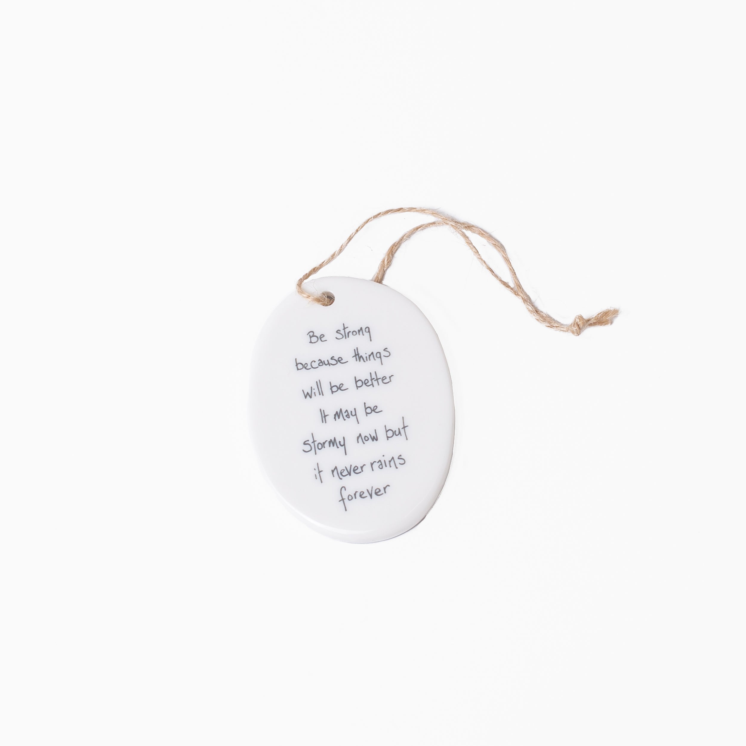 Oval Sentiment Ornaments