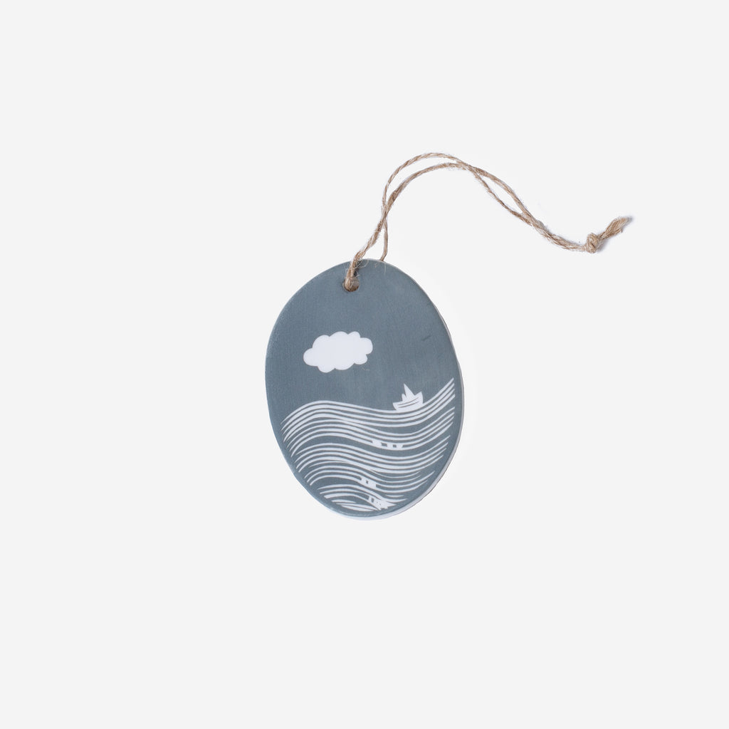 Oval Sentiment Ornaments