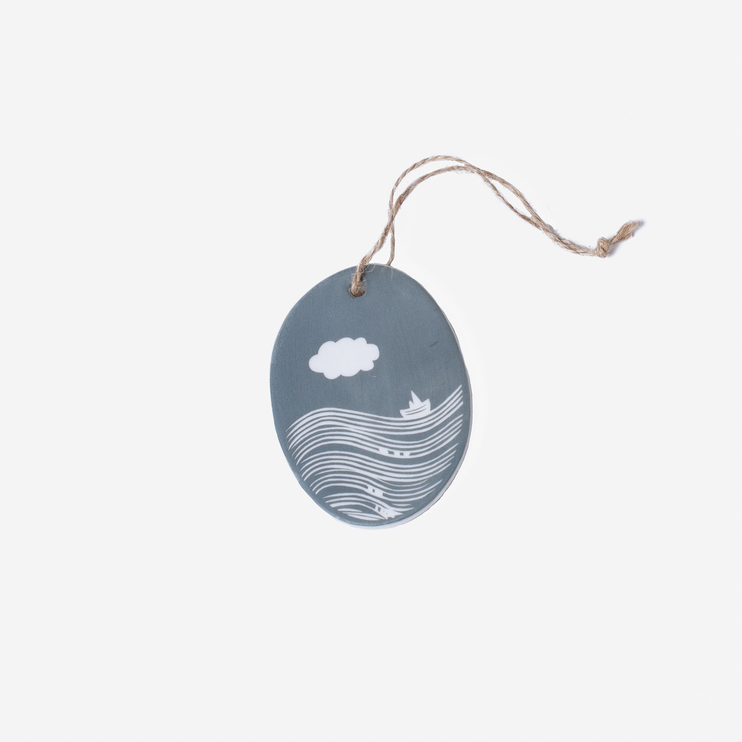 Oval Sentiment Ornaments