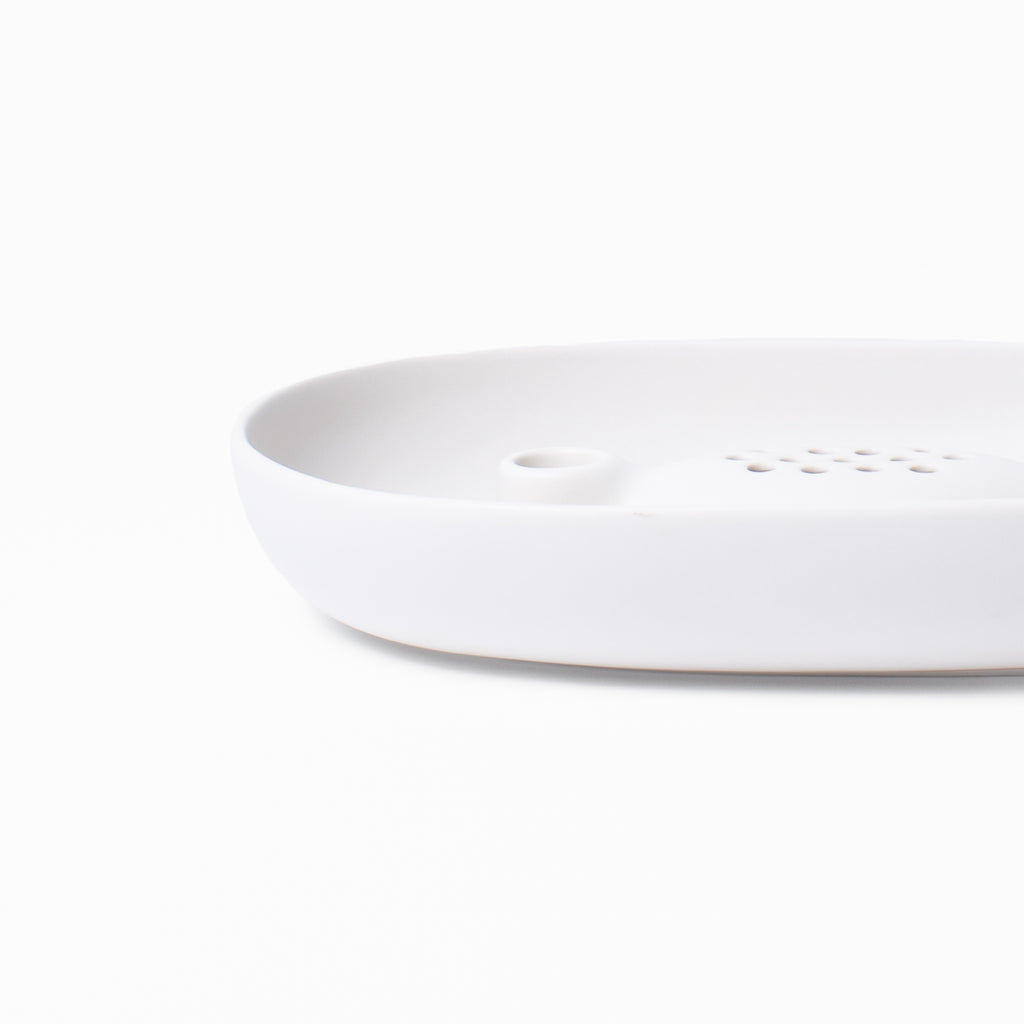 Bloom Ceramic Flower Frog Bowl & Taper Holder